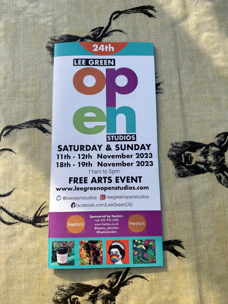 I will be at the Lee Green Open Studios on Saturday 11th-Sunday 12th, 2023