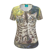 Load image into Gallery viewer, Ari and Nisha in the Outdoors Short Sleeve Women&#39;s T-shirt
