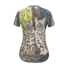 Load image into Gallery viewer, Ari and Nisha in the Outdoors Short Sleeve Women&#39;s T-shirt
