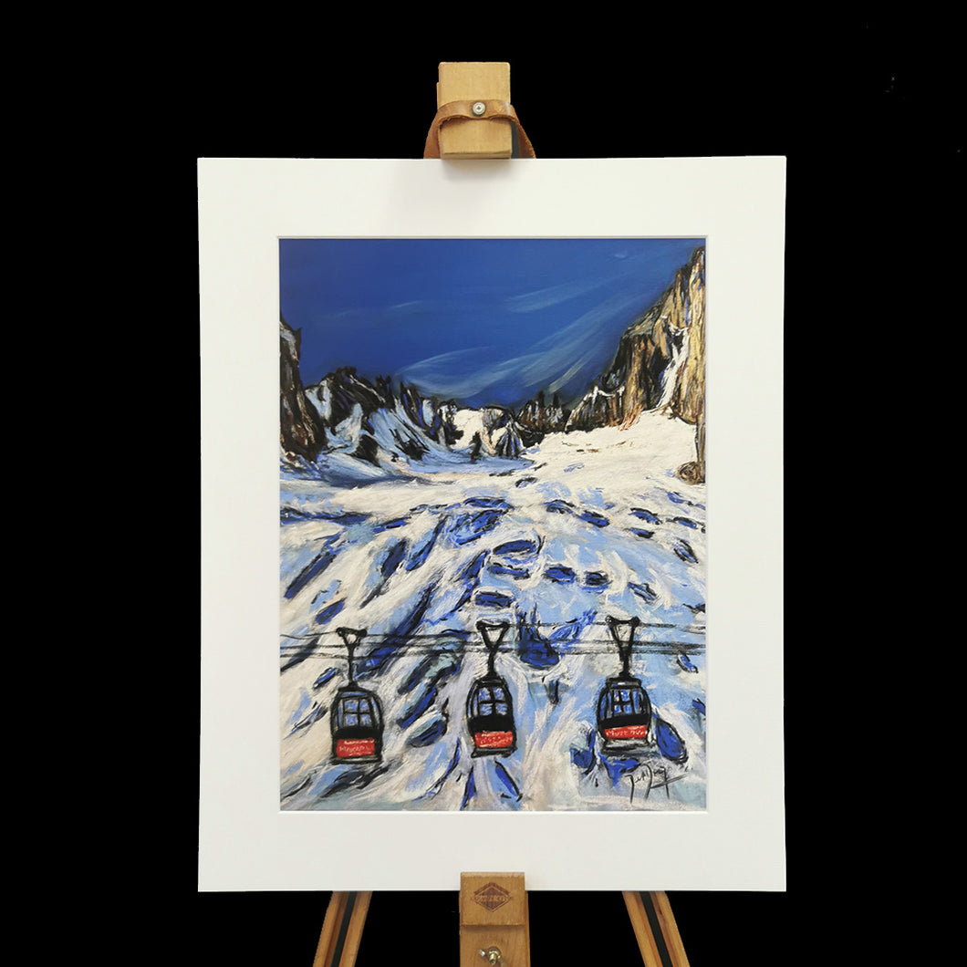 Limited Edition of the Mer de Glace Giclée Print in Different Sizes