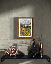 Load image into Gallery viewer, Annie the Dog in Courmayeur Soft Pastels Painting
