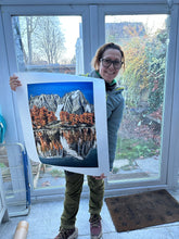 Load image into Gallery viewer, SRA2 Print of Lago d&#39;Arpy on a 615x 800 mm Giclée Print
