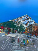 Load image into Gallery viewer, Banff and Cascade Mountain Soft Pastels Painting
