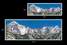 Load image into Gallery viewer, Limited Edition of Ten Giclee Prints of Catena di Monte Bianco in two sizes.
