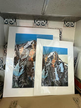 Load image into Gallery viewer, Limited Edition Giclée Print of Grandes Jorasses in different sizes

