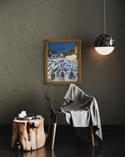 Load image into Gallery viewer, Mer de Glace with Panoramic Mont Blanc Lift Pastels Painting
