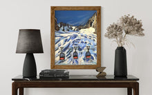 Load image into Gallery viewer, Mer de Glace with Panoramic Mont Blanc Lift Pastels Painting
