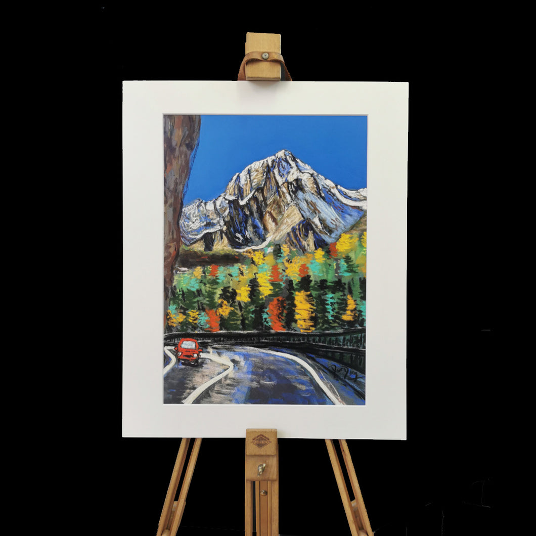 Limited Edition of Giclee Prints of Monte Bianco from SS26 near Morgex in different sizes