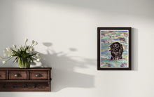 Load image into Gallery viewer, Ozzy in the Dora Baltea Pastel Painting
