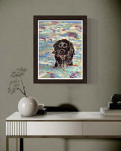 Load image into Gallery viewer, Ozzy in the Dora Baltea Pastel Painting
