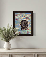 Load image into Gallery viewer, Ozzy in the Dora Baltea Pastel Painting
