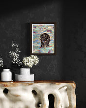 Load image into Gallery viewer, Ozzy in the Dora Baltea Pastel Painting
