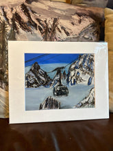 Load image into Gallery viewer, Limited Edition Giclée Prints of Skyway Monte Bianco Rotair Cablecar in Different Sizes
