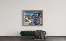 Load image into Gallery viewer, The View from the Aiguille du Midi towards the Grandes Jorasses II Soft Pastels Painting
