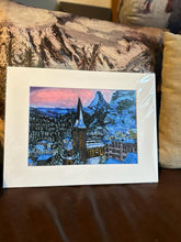 Load image into Gallery viewer, Limited Edition Giclée Prints of Zermatt at Dusk #2 in different sizes
