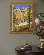 Load image into Gallery viewer, Aspens from the Timberline Condominium Plein Air Soft Pastels Painting
