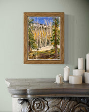 Load image into Gallery viewer, Aspens from the Timberline Condominium Plein Air Soft Pastels Painting

