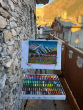 Load image into Gallery viewer, Vineyards and Monte Crammont Soft Pastels Painting
