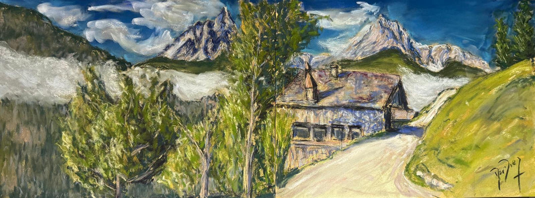 View from the Almhof Hotel, Drei Zinnen