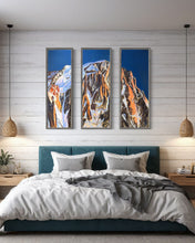 Load image into Gallery viewer, Grandes Jorasses Triptych Soft Pastels Painting
