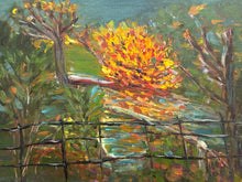 Load image into Gallery viewer, Autumn in Manor House Gardens Plein Air Oil Painting
