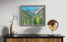 Load image into Gallery viewer, The View from La Salle towards Mont Crammont and Monte Bianco Plein Air Oils Painting
