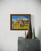 Load image into Gallery viewer, The view of La Salle with Grivola Soft Pastels Painting
