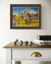 Load image into Gallery viewer, The view of La Salle with Grivola Soft Pastels Painting
