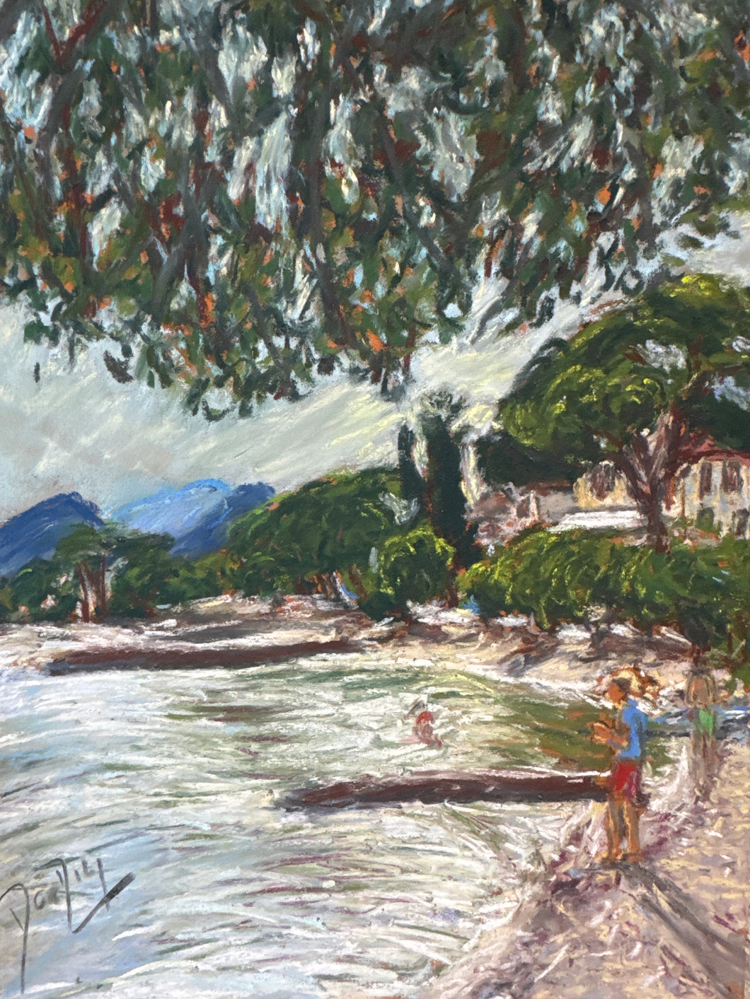 Puerto Pollensa Pastel Painting