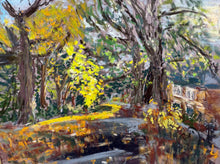 Load image into Gallery viewer, Manor House Gardens #2 in Autumn Soft Pastels Plein Air Painting
