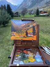 Load image into Gallery viewer, Plein Air Oils Paintings of a Field in Morgex
