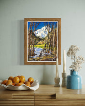 Load image into Gallery viewer, Monte Bianco seen from Pautex Pastel Painting
