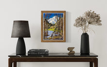Load image into Gallery viewer, Monte Bianco seen from Pautex Pastel Painting
