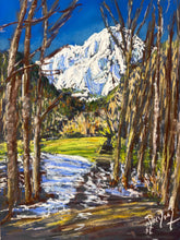 Load image into Gallery viewer, Monte Bianco seen from Pautex Pastel Painting

