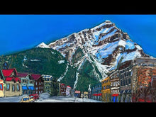 Load and play video in Gallery viewer, Banff and Cascade Mountain Soft Pastels Painting
