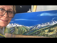 Load and play video in Gallery viewer, The View from Tête d&#39;Arpy Soft Pastels Painting

