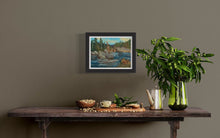 Load image into Gallery viewer, The Big Rock on the River Oil Painting
