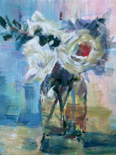 Load image into Gallery viewer, White Roses — Acrylic &amp; Gouache Study
