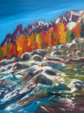 Load image into Gallery viewer, Val Ferret in Autumn Oil Painting
