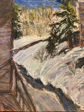 Load image into Gallery viewer, The View from my Balcony in Snowmass Plein Air Pastel Painting
