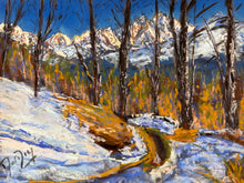 Load image into Gallery viewer, The view from the path between Challancin and Morge Pastel Painting

