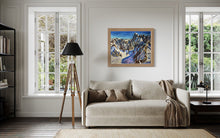 Load image into Gallery viewer, The View from the Aiguille du Midi towards the Grandes Jorasses II Soft Pastels Painting
