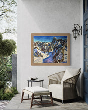 Load image into Gallery viewer, The View from the Aiguille du Midi towards the Grandes Jorasses II Soft Pastels Painting
