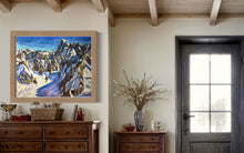 Load image into Gallery viewer, The View from the Aiguille du Midi towards the Grandes Jorasses II Soft Pastels Painting
