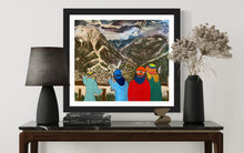 Load image into Gallery viewer, Waiting for the Funicular in Courmayeur Painting
