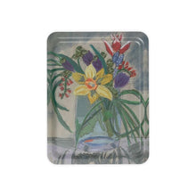 Load image into Gallery viewer, Rectangular Tray with vase of flowers
