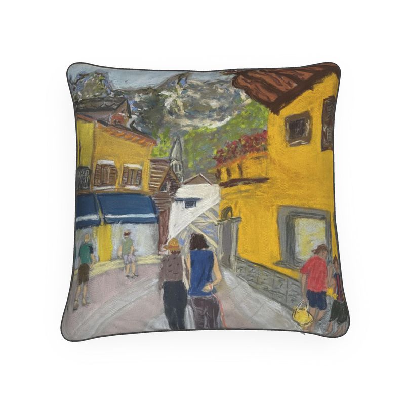 The Via Roma in Courmayeur Luxury Cushion