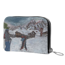 Load image into Gallery viewer, End of Ski Day in Val Venny Oil Cloth Zip Purse
