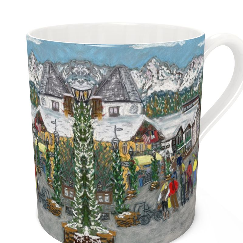 Vail Village Bone China Mug