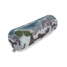 Load image into Gallery viewer, End of Ski Day in Val Veny bolster cushion.
